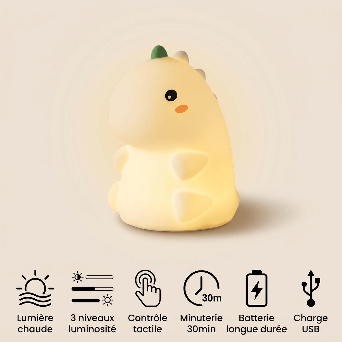 Veilleuse dinosaure rechargeable - SleepyDino