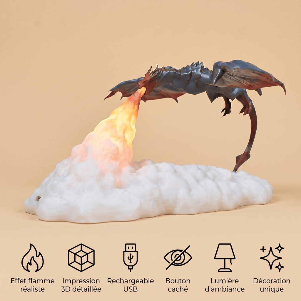 Veilleuse dragon 3D - DragFire