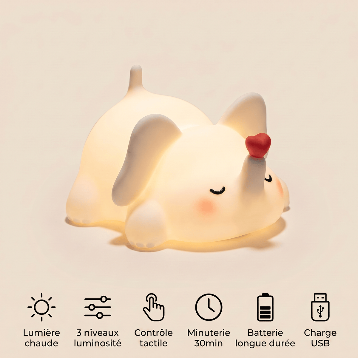 Veilleuse éléphant LED - DreamEleph