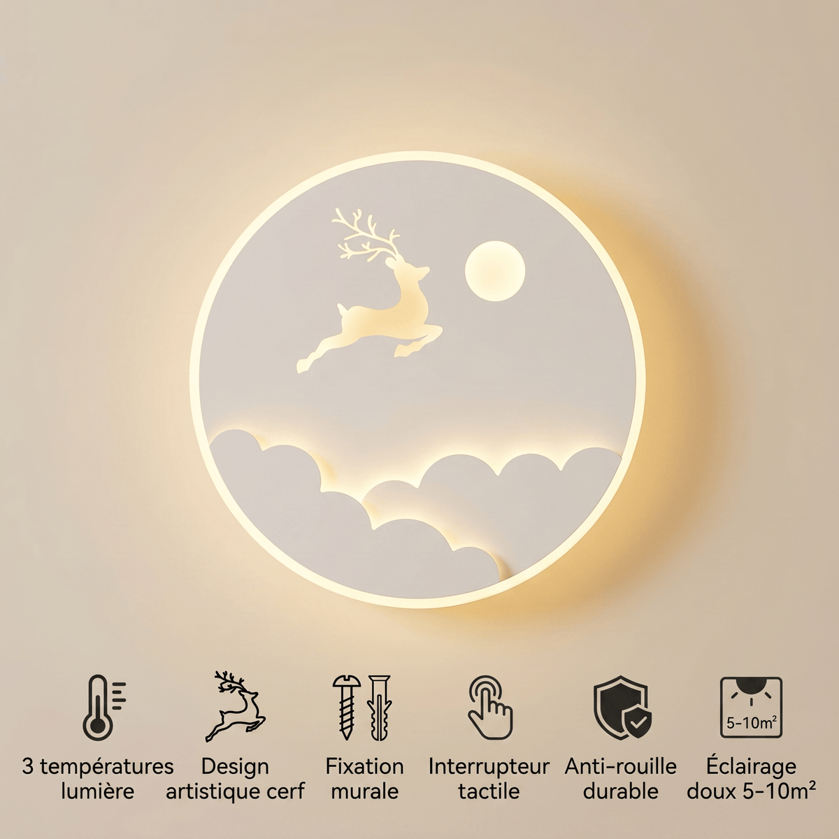 Veilleuse enfant cerf - CerfGlow