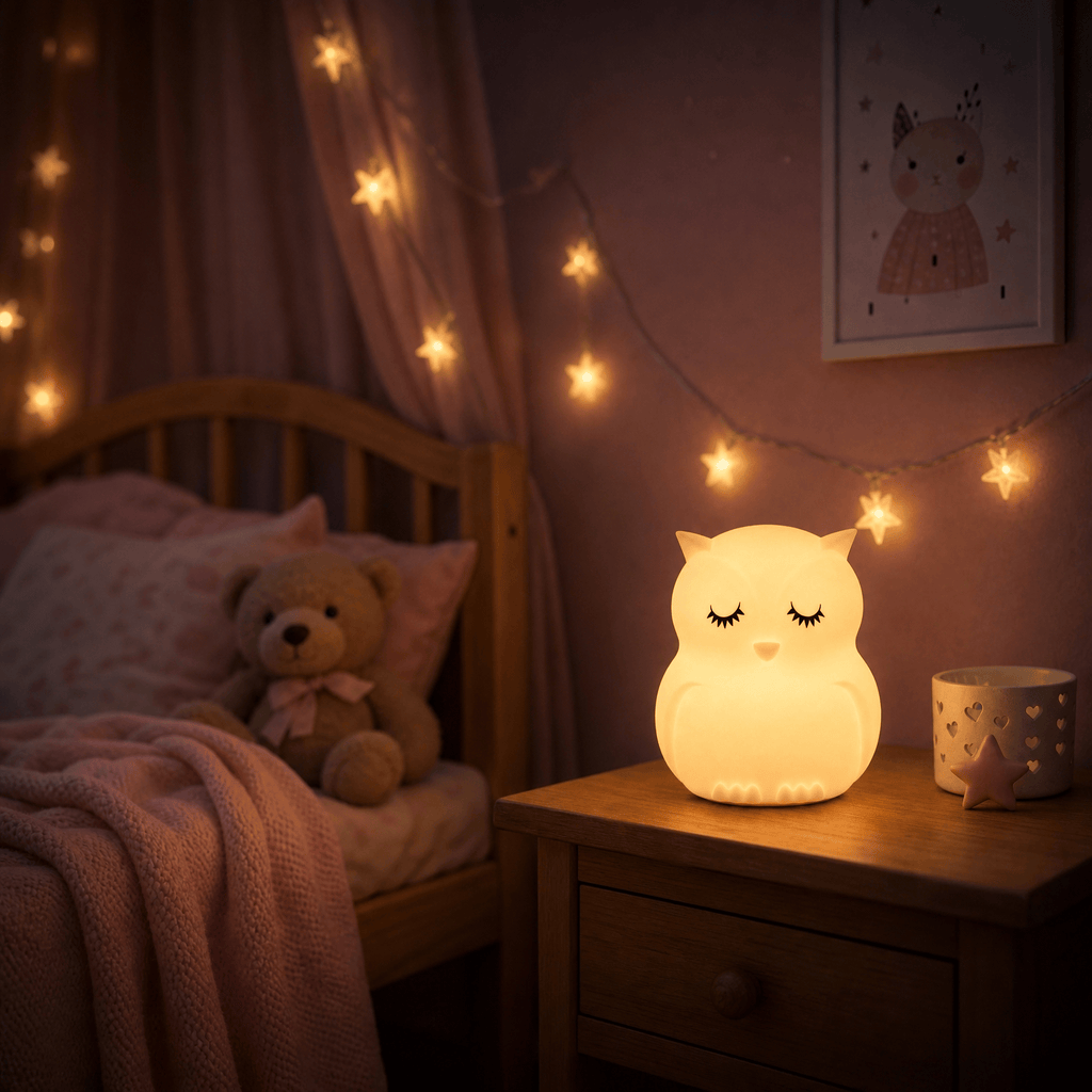 Veilleuse enfant hibou rechargeable - HiboNest
