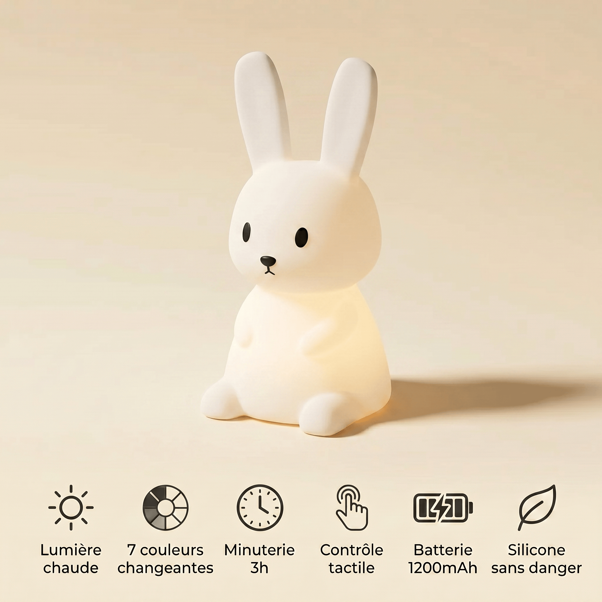 Veilleuse enfant lapin - LapiCalme