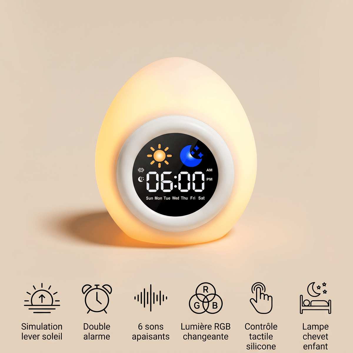 Veilleuse forme œuf - PetitEgg