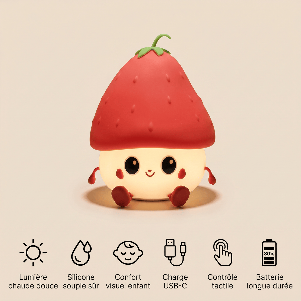 Veilleuse fraise - StrawBaby