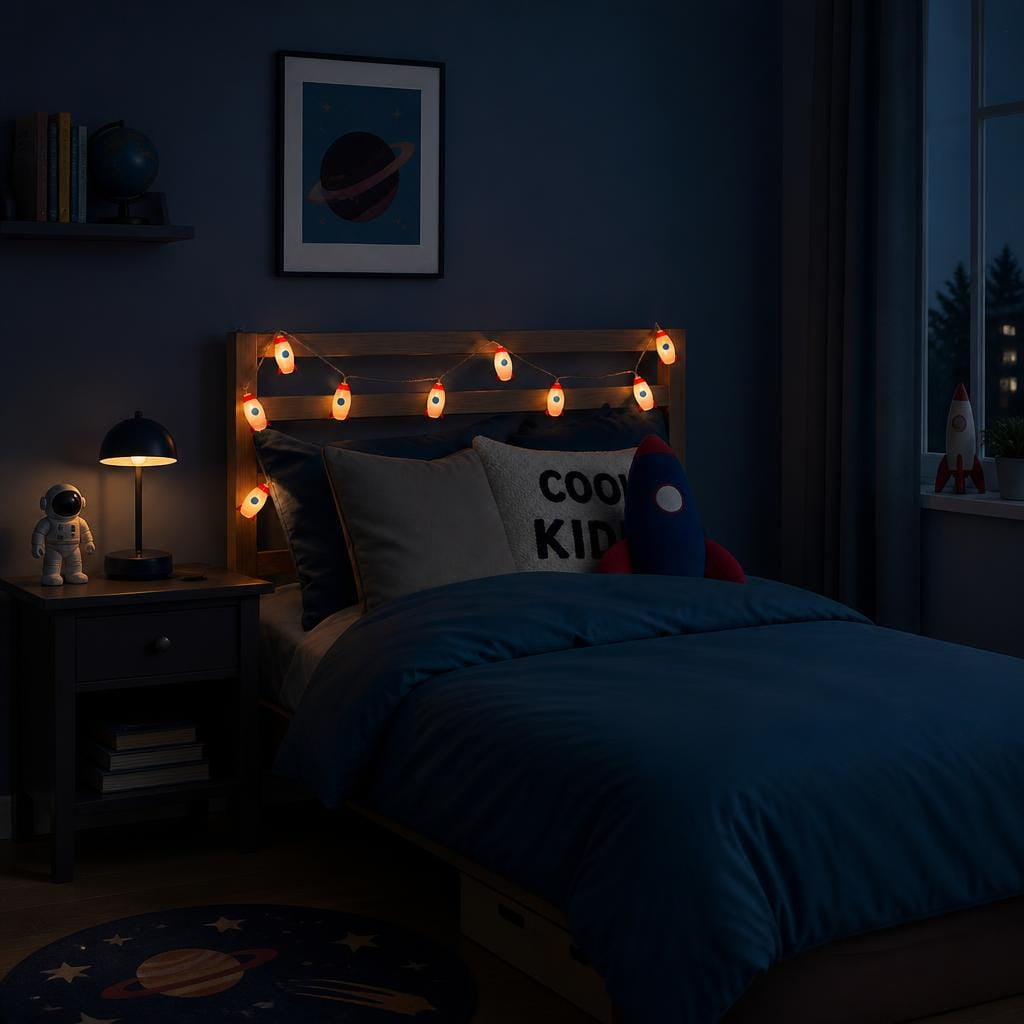 Veilleuse guirlande lumineuse fusée - GalaxyRocket