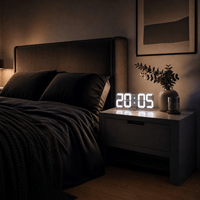 Veilleuse horloge murale digitale - DecoTime