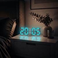 Veilleuse horloge murale digitale - DecoTime