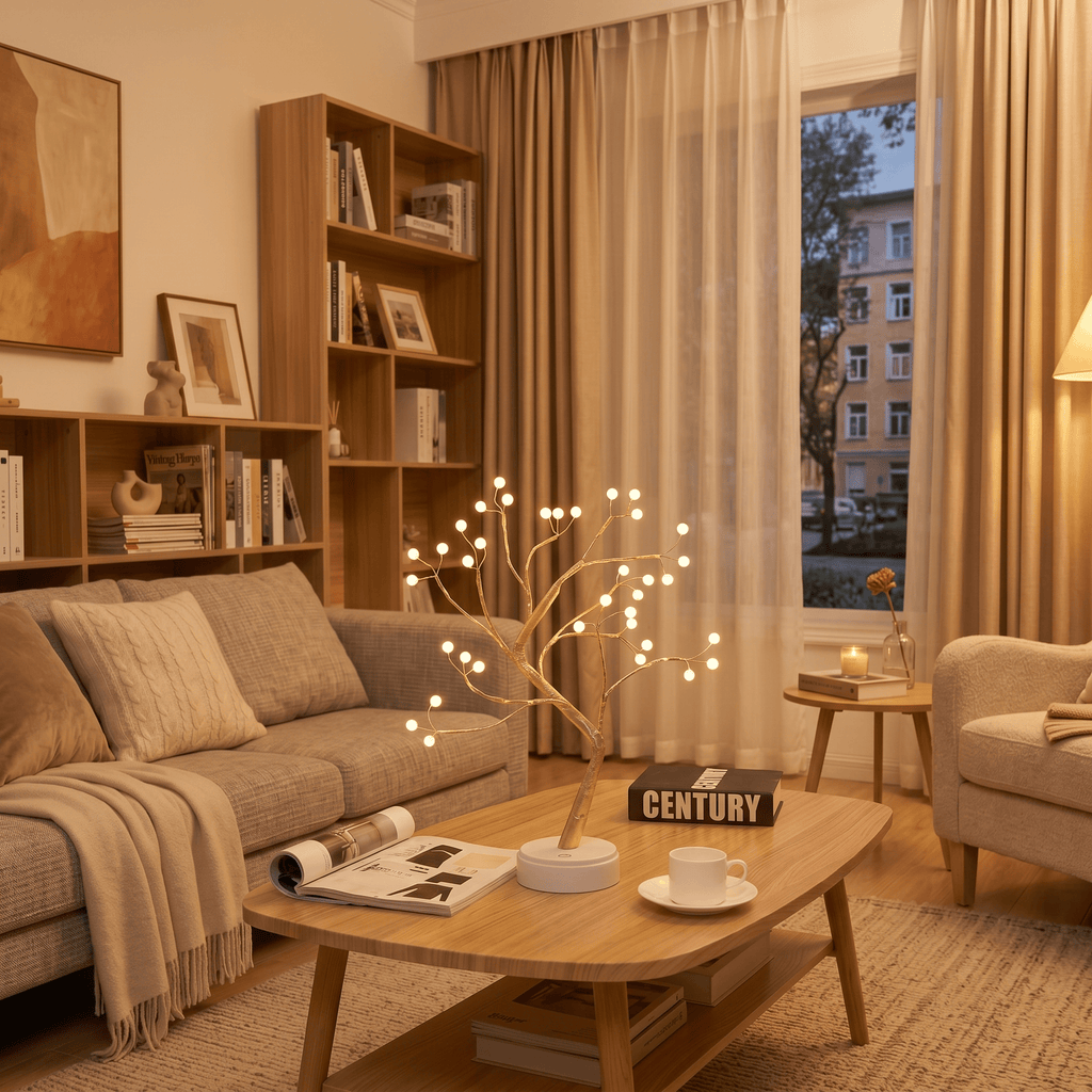 Veilleuse lampe arbre tactile - LumiGlow