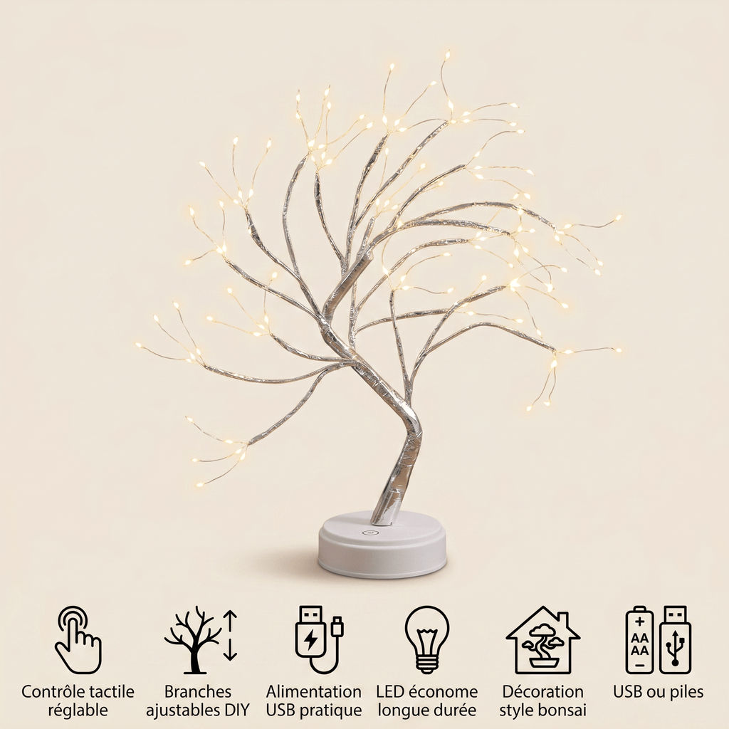 Veilleuse lampe branche lumineuse - FairyBranch