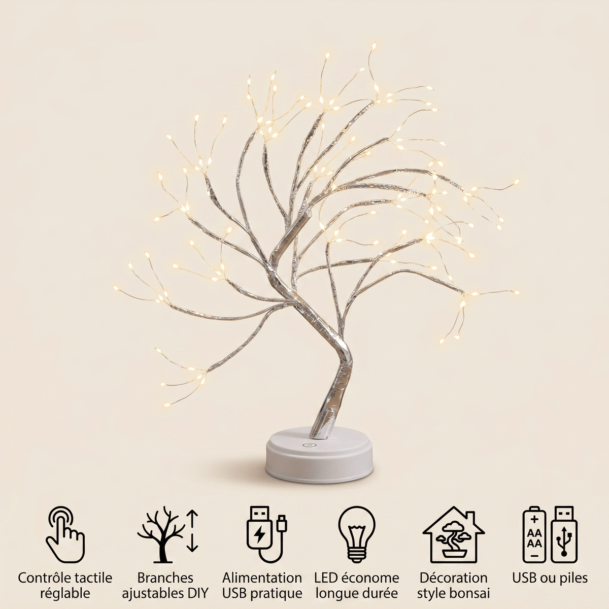 Veilleuse lampe branche lumineuse - FairyBranch