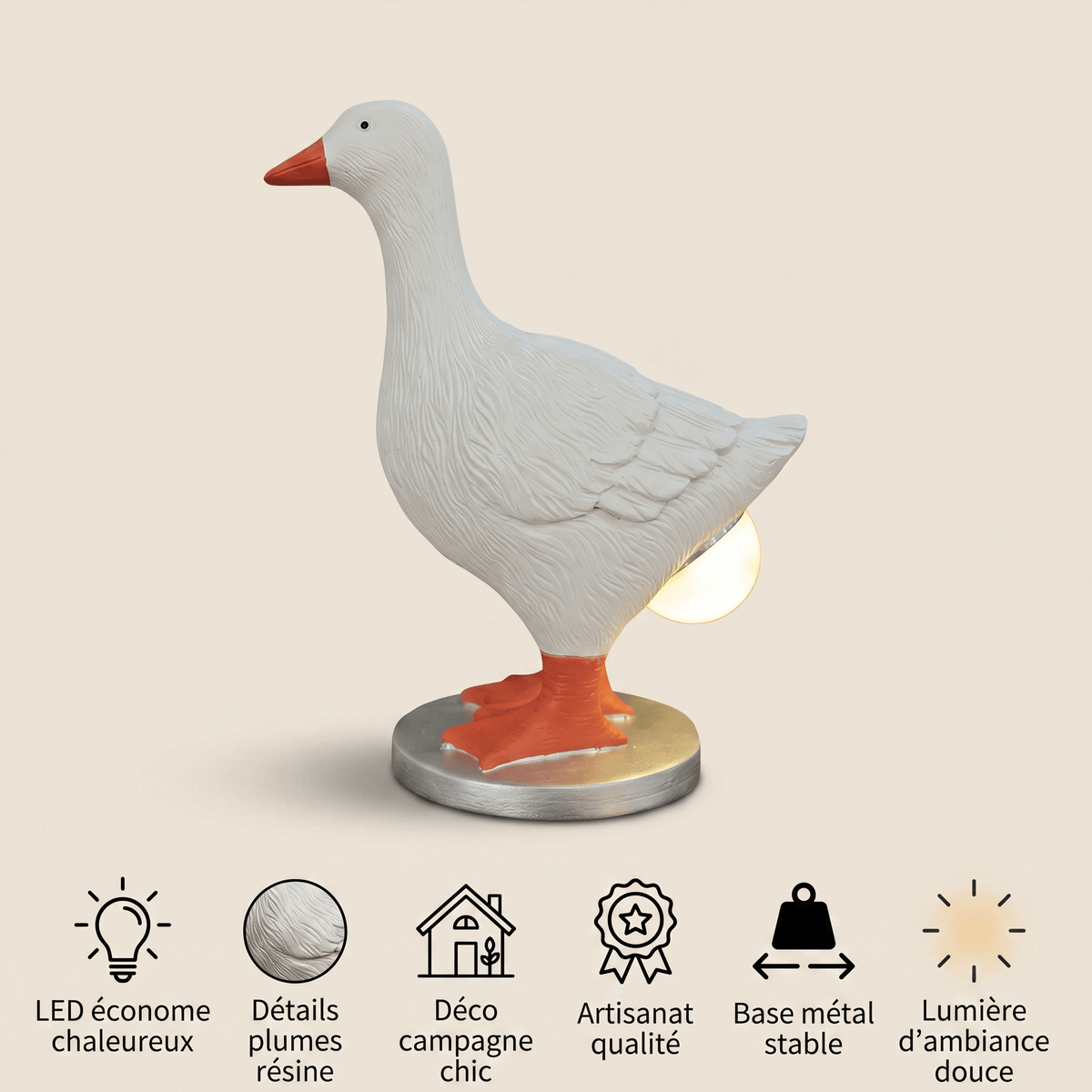 Veilleuse lampe canard LED - DuckLuz