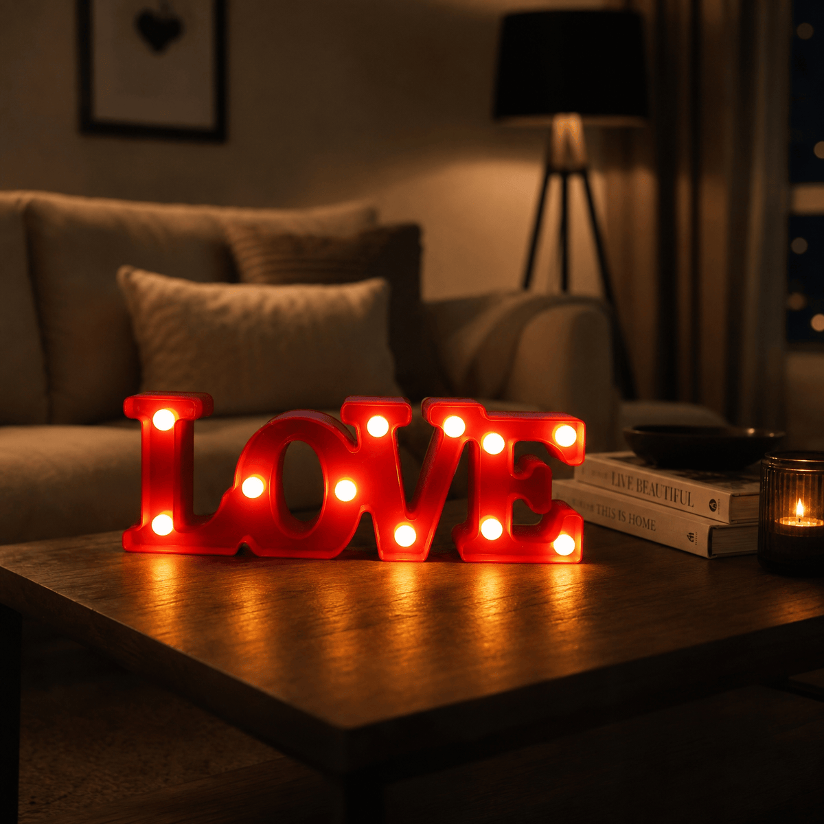 Veilleuse lampe LED love - LoveGlow