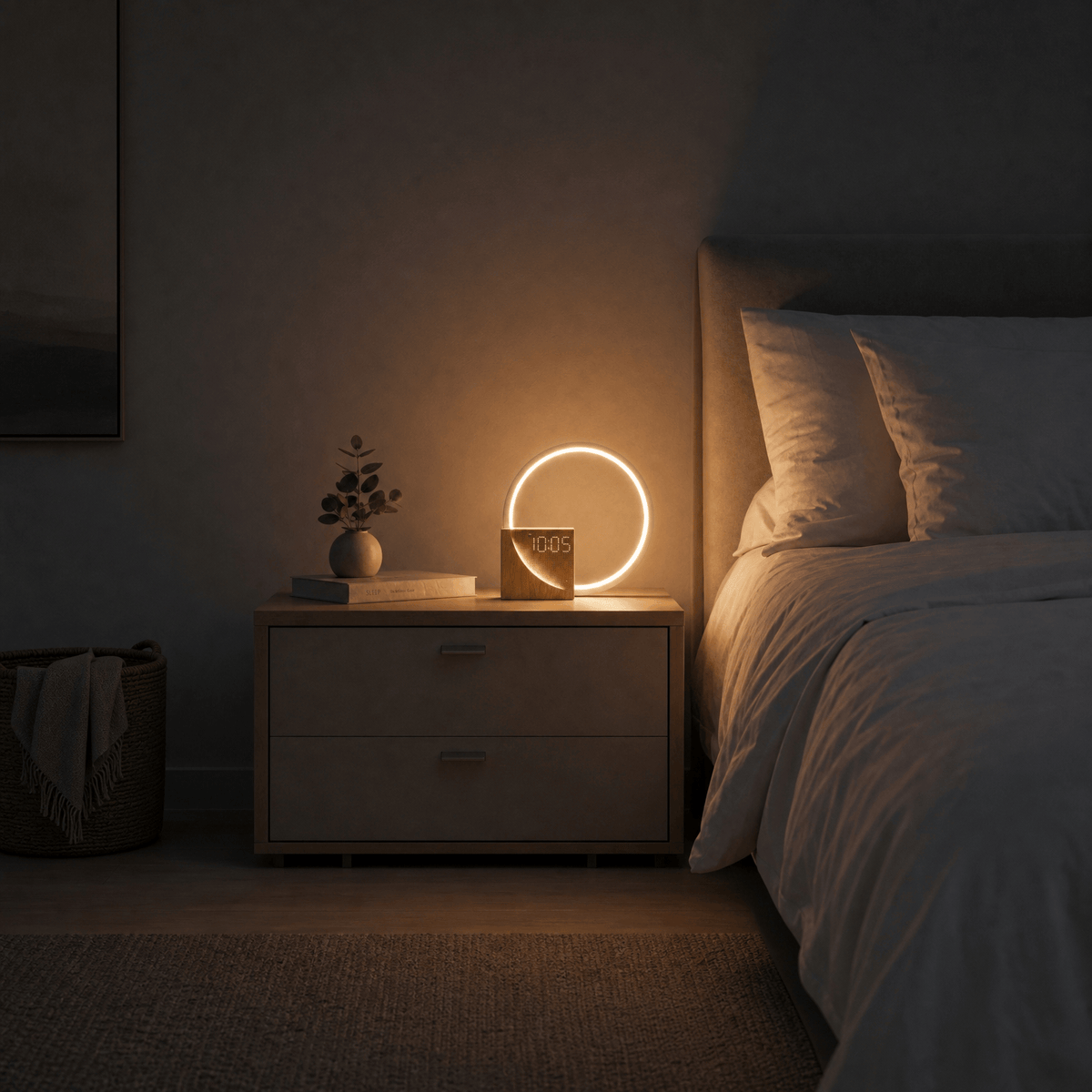 Veilleuse lampe réveil tactile - CalmRise