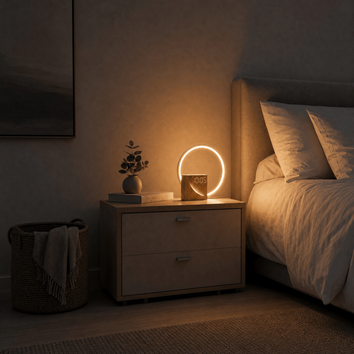 Veilleuse lampe réveil tactile - CalmRise