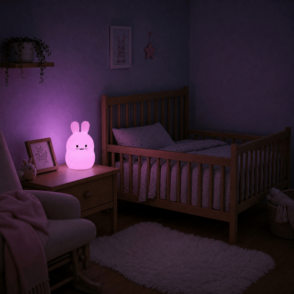 Veilleuse lapin lampe de chevet - JoyRabbit