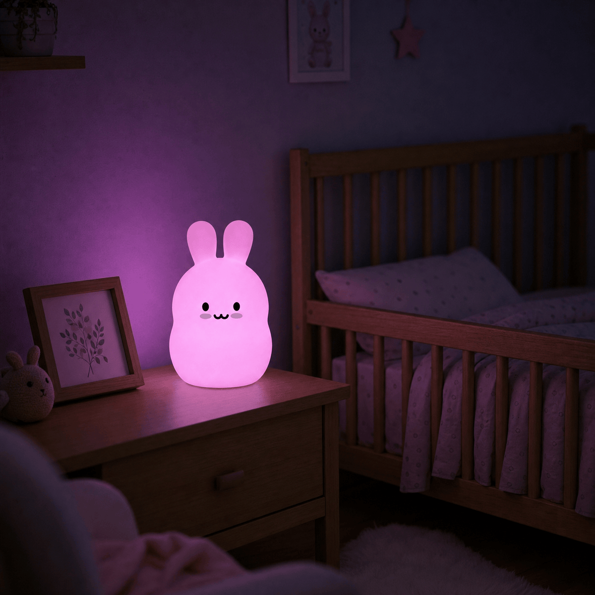 Veilleuse lapin lampe de chevet - JoyRabbit