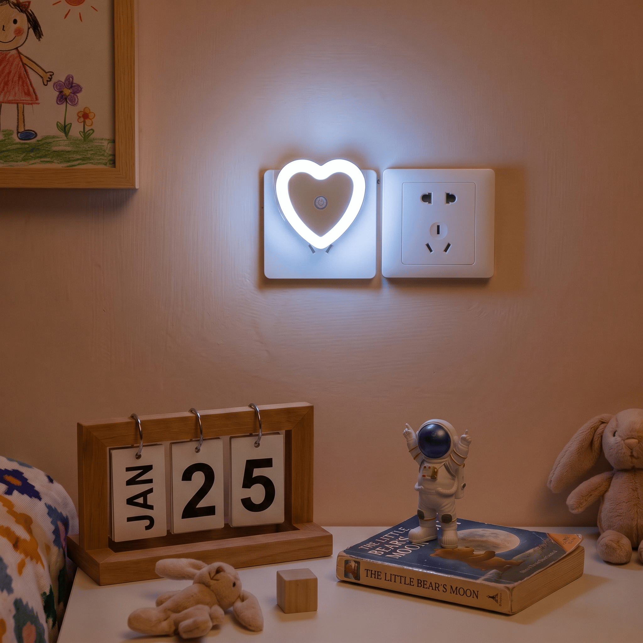 Veilleuse LED Cœur - LumiNuit