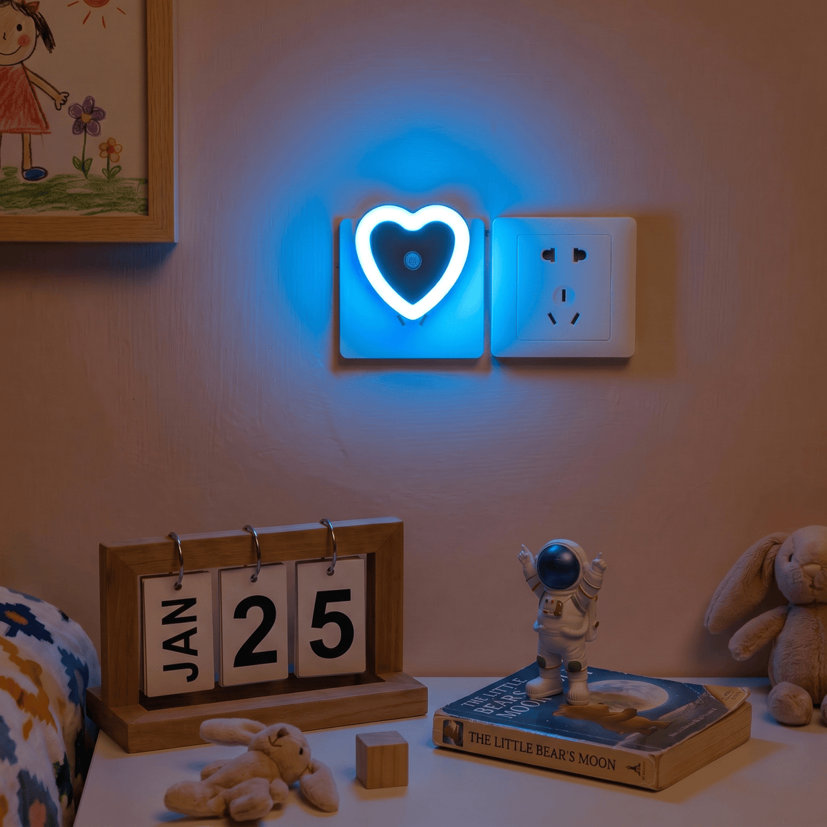 Veilleuse LED Cœur - LumiNuit