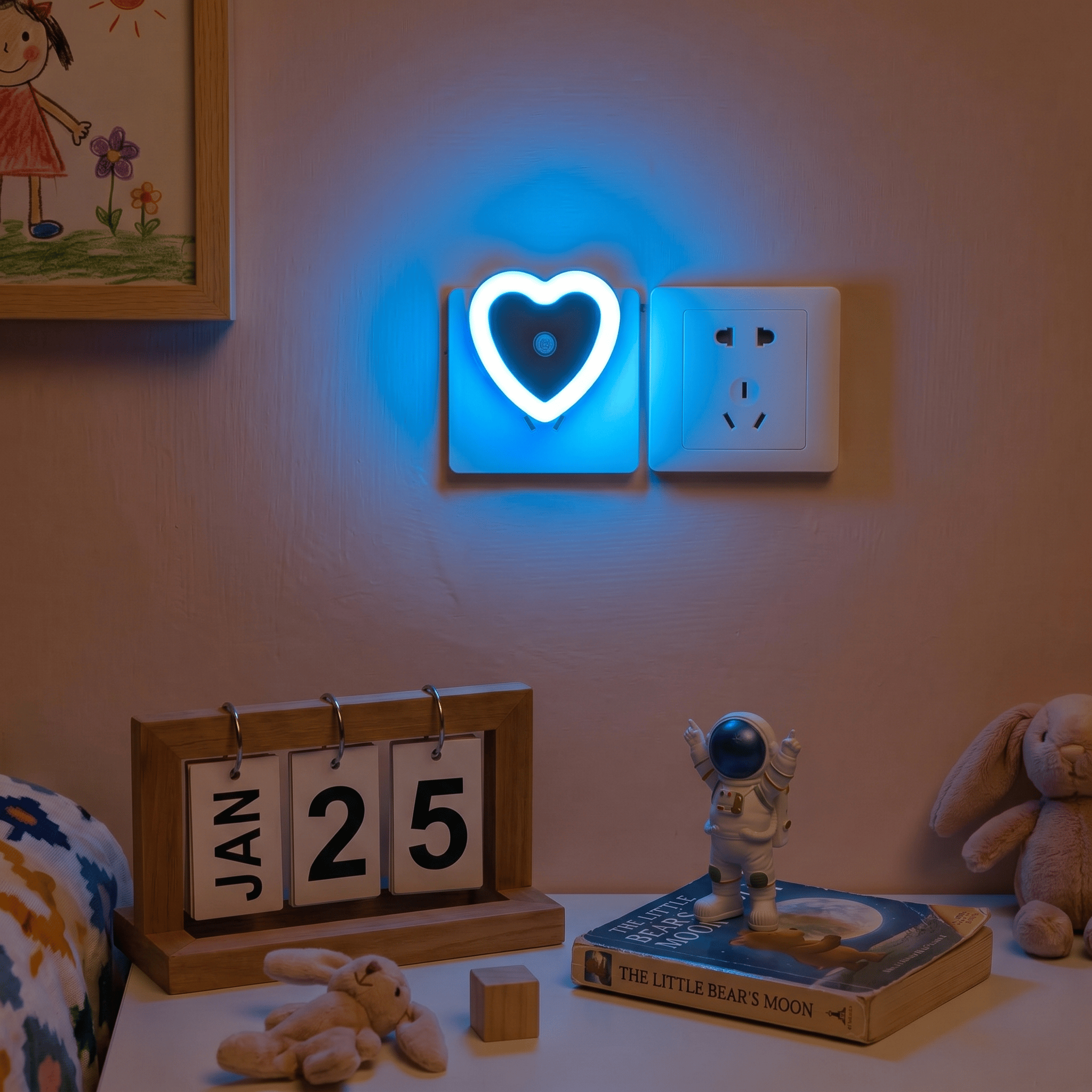 Veilleuse LED Cœur - LumiNuit