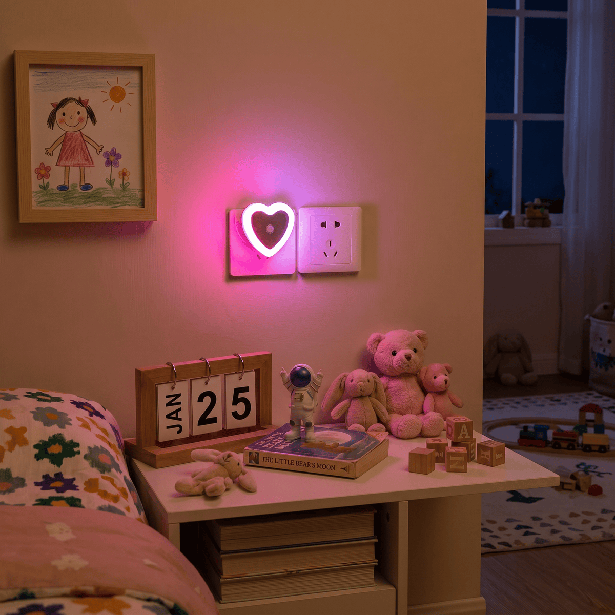 Veilleuse LED Cœur - LumiNuit
