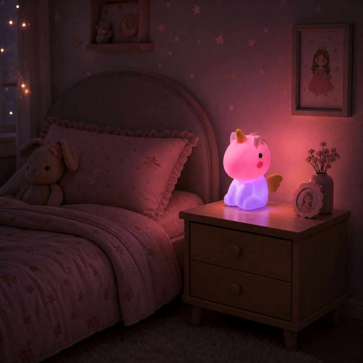 Veilleuse licorne multicolore - LumiCorn