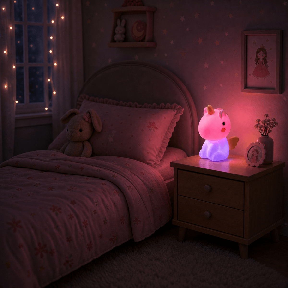 Veilleuse licorne multicolore - LumiCorn