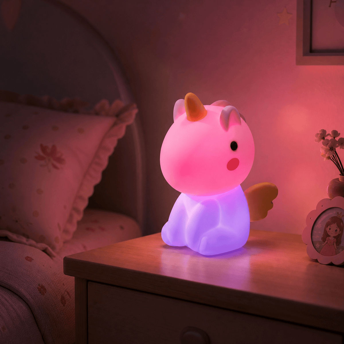 Veilleuse licorne multicolore - LumiCorn