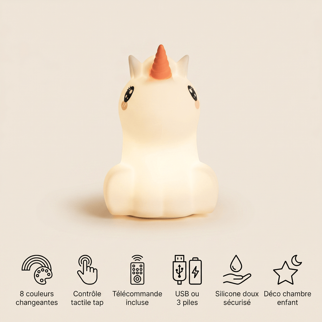 Veilleuse licorne RGB - UniDream