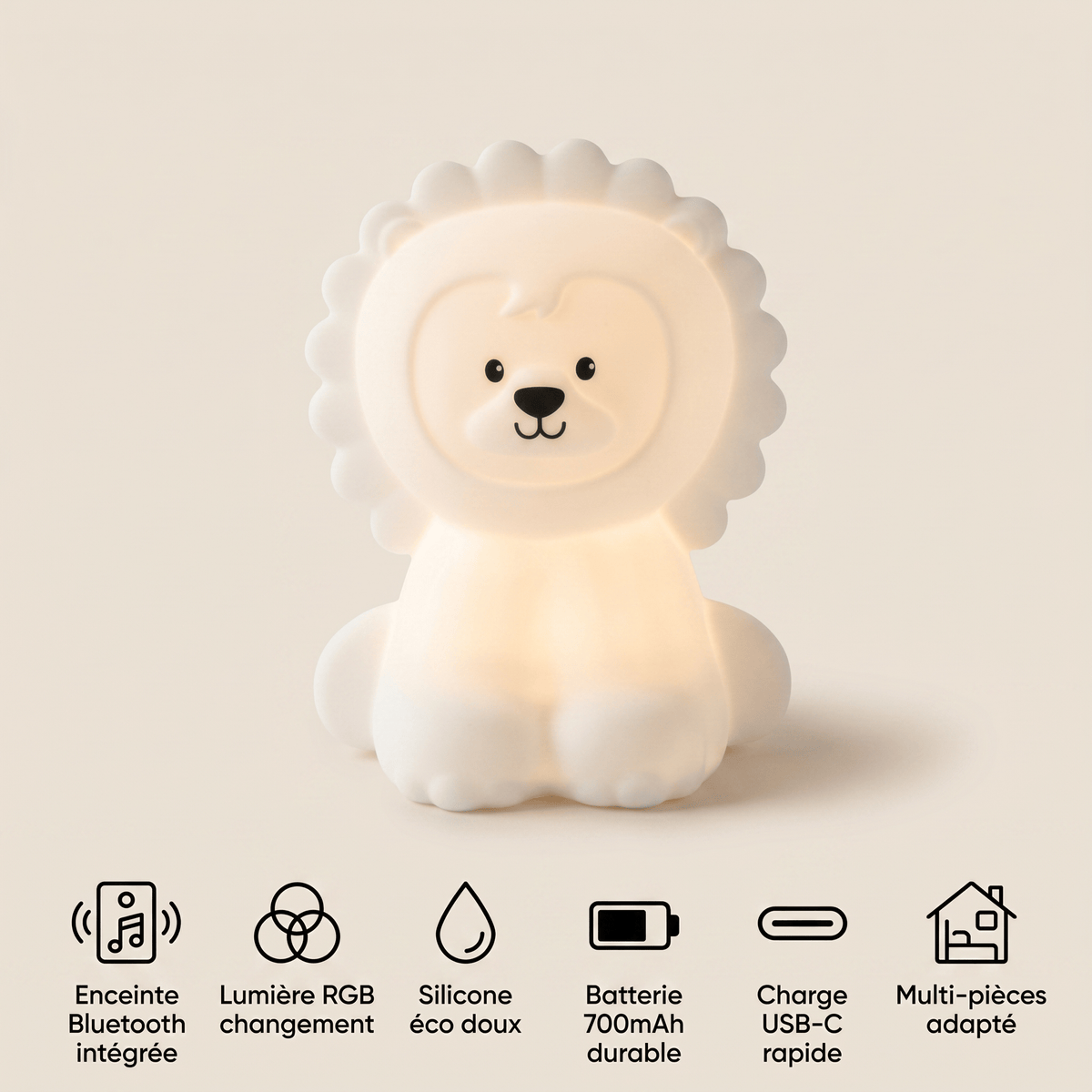 Veilleuse lion enfant - LioLight