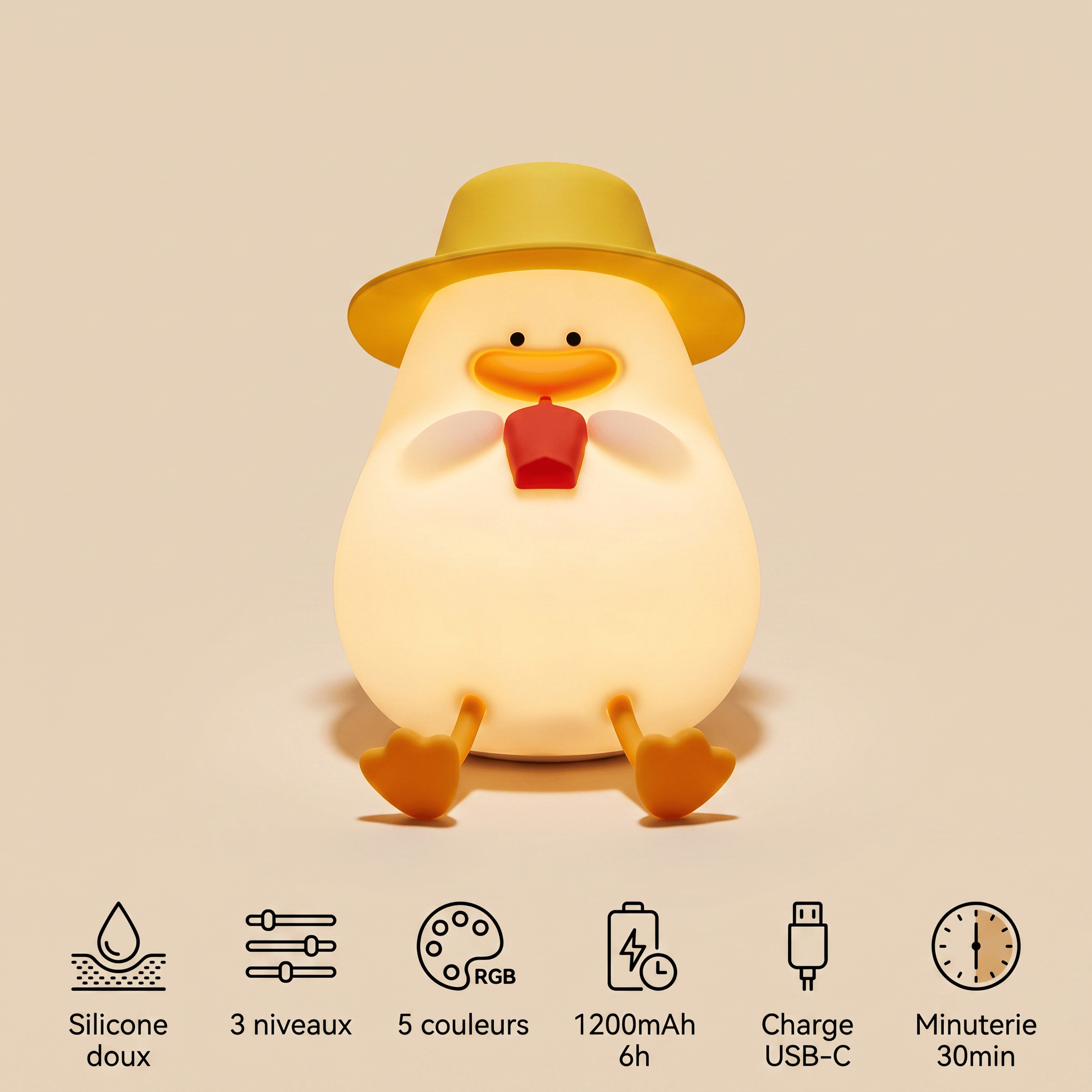 Veilleuse lumineuse canard - CanaRelax