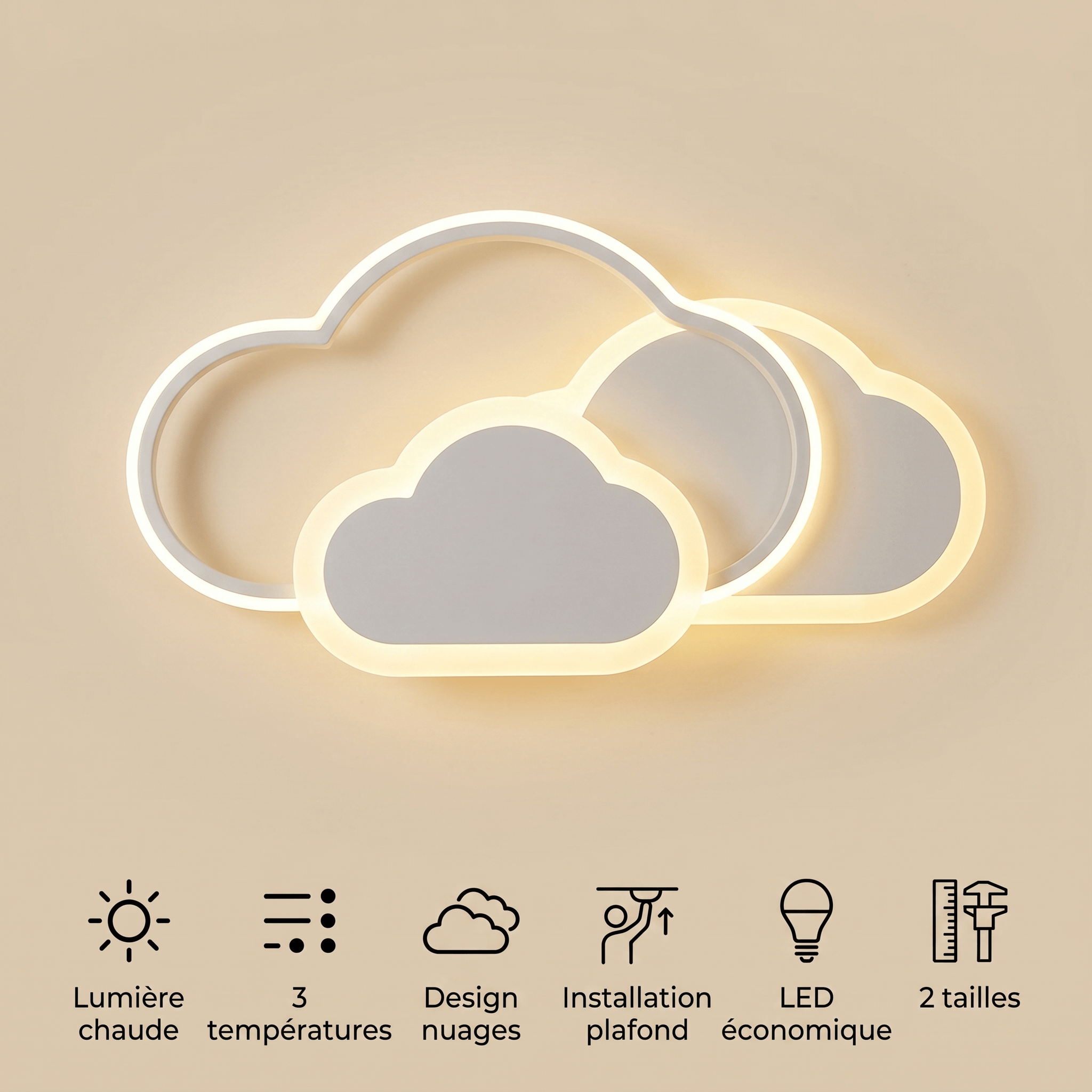 Veilleuse lustre chambre enfant - NuaDream