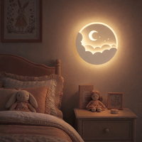 Veilleuse murale nuage lune - LunaCloud
