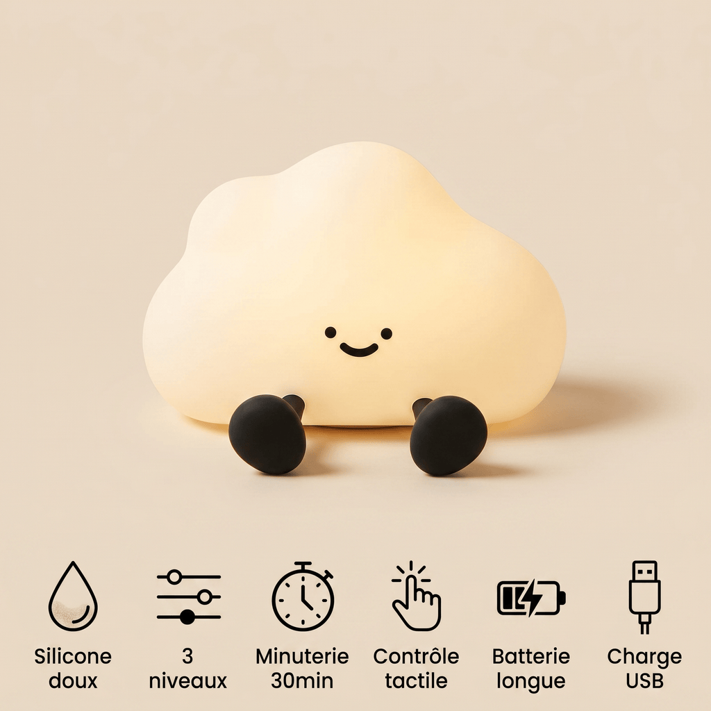 Veilleuse nuage enfant tactile - TouchCloud