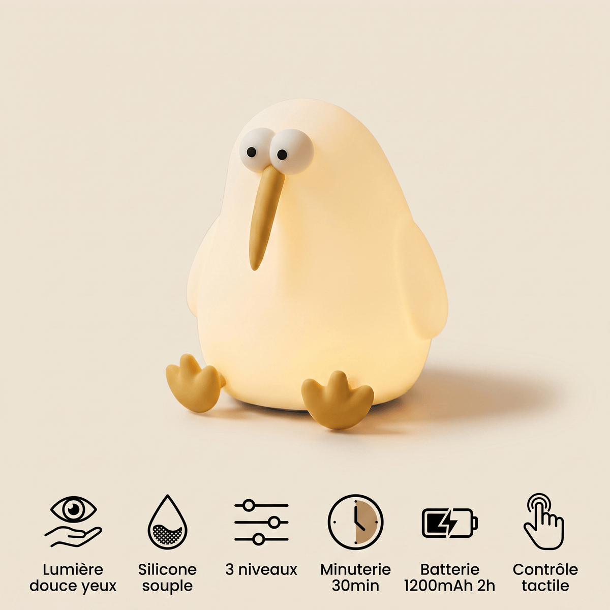 Veilleuse oiseau kiwi - PetitKiwi