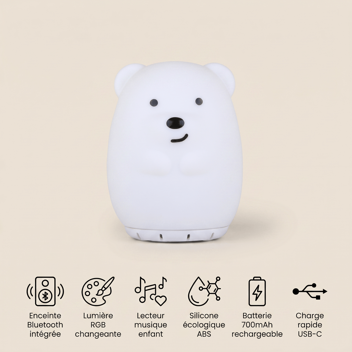 Veilleuse ours rechargeable - TedGlow