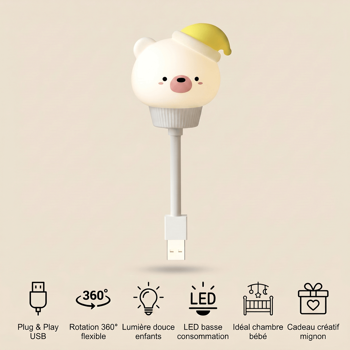 Veilleuse ours USB - LittleBear