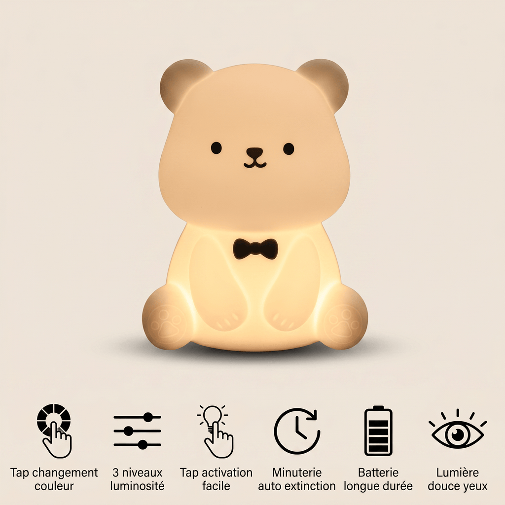 Veilleuse ourson LED - TeddyHug