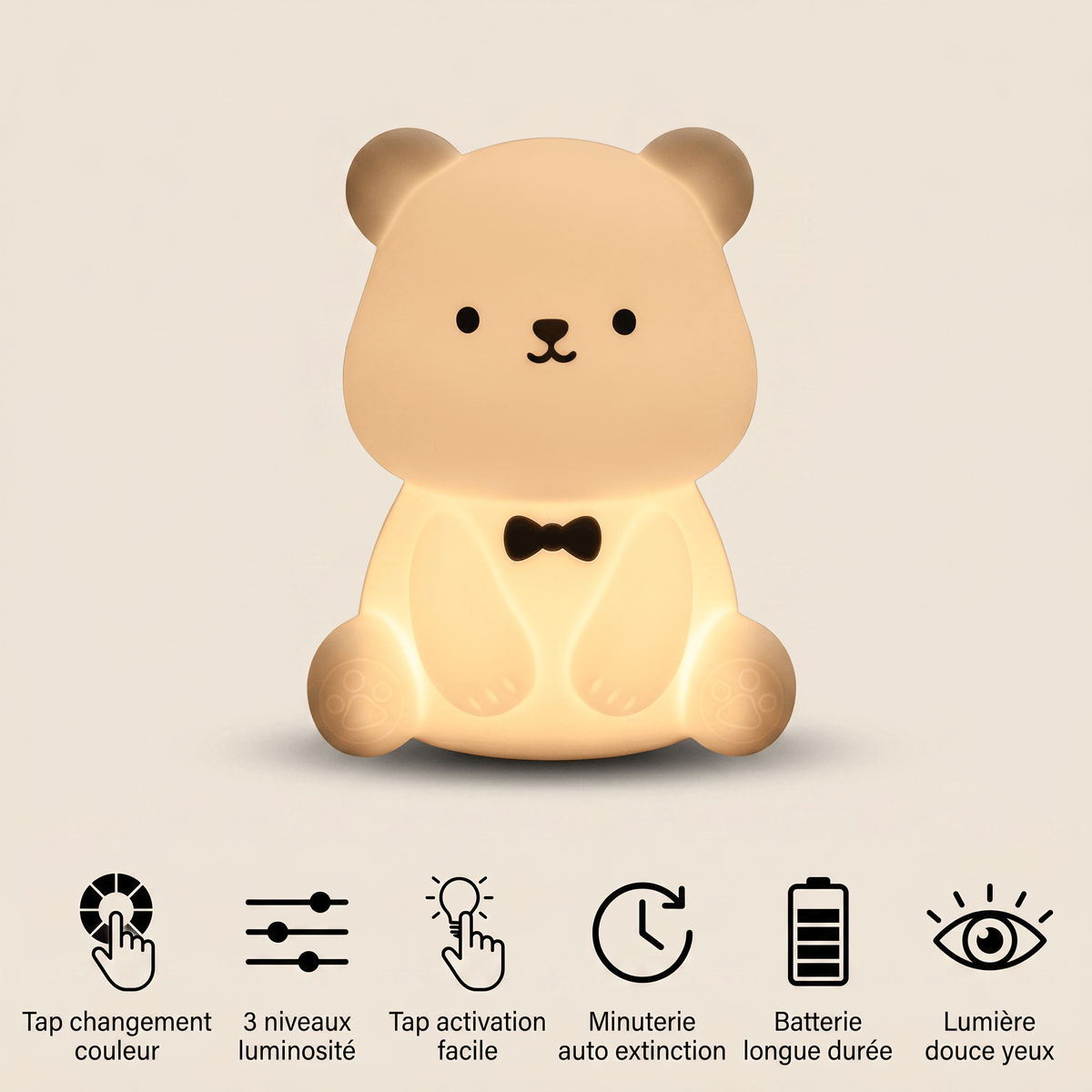 Veilleuse ourson LED - TeddyHug