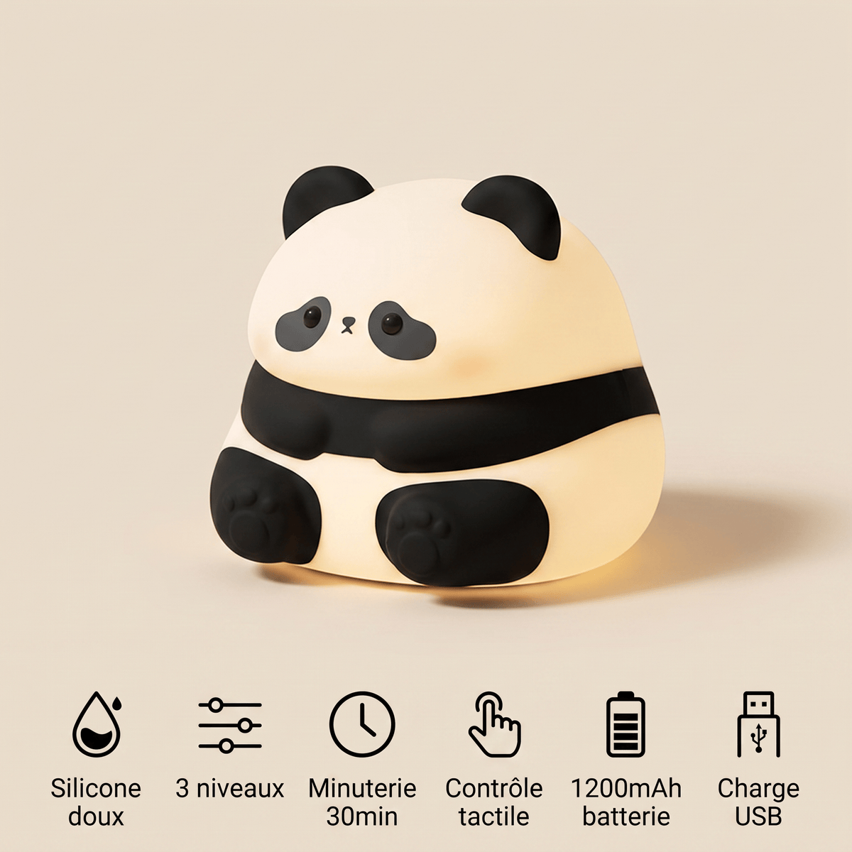 Veilleuse panda rechargeable - PandaZen