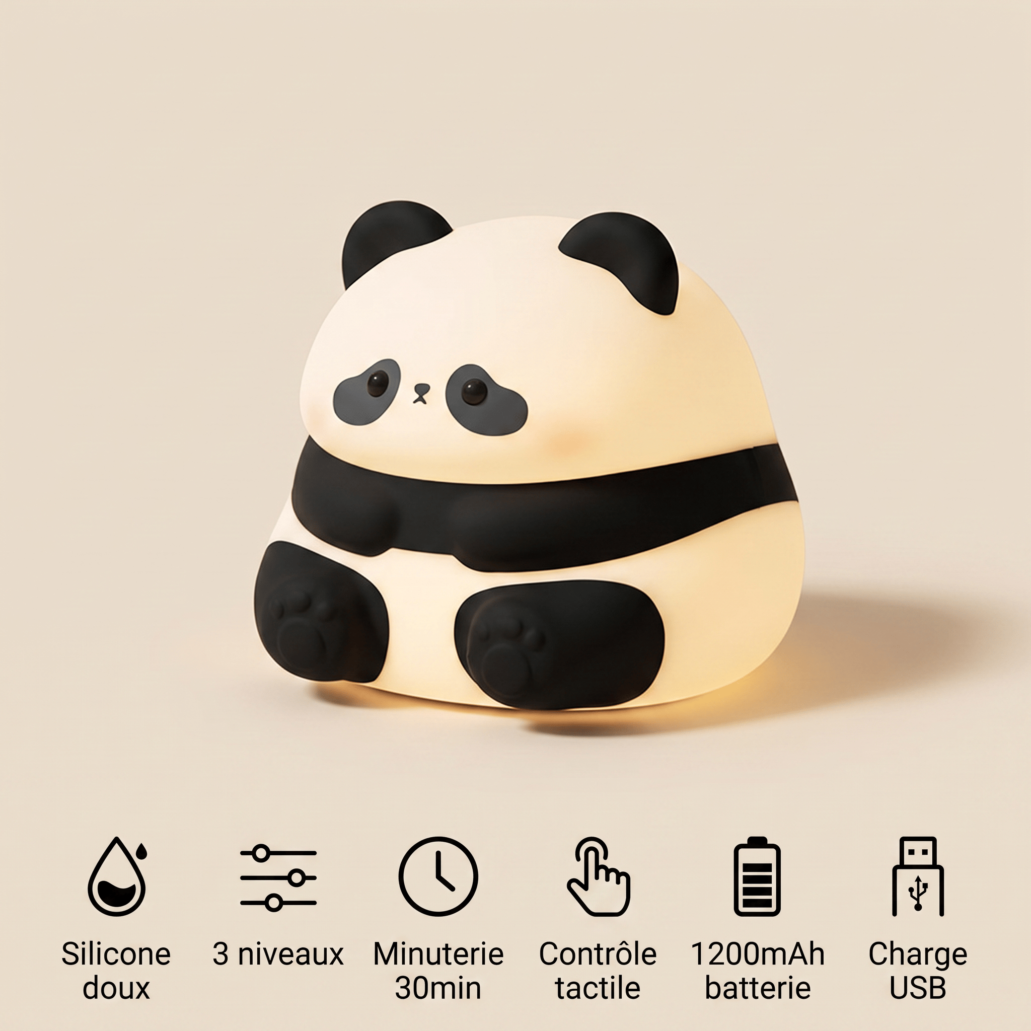Veilleuse panda rechargeable - PandaZen