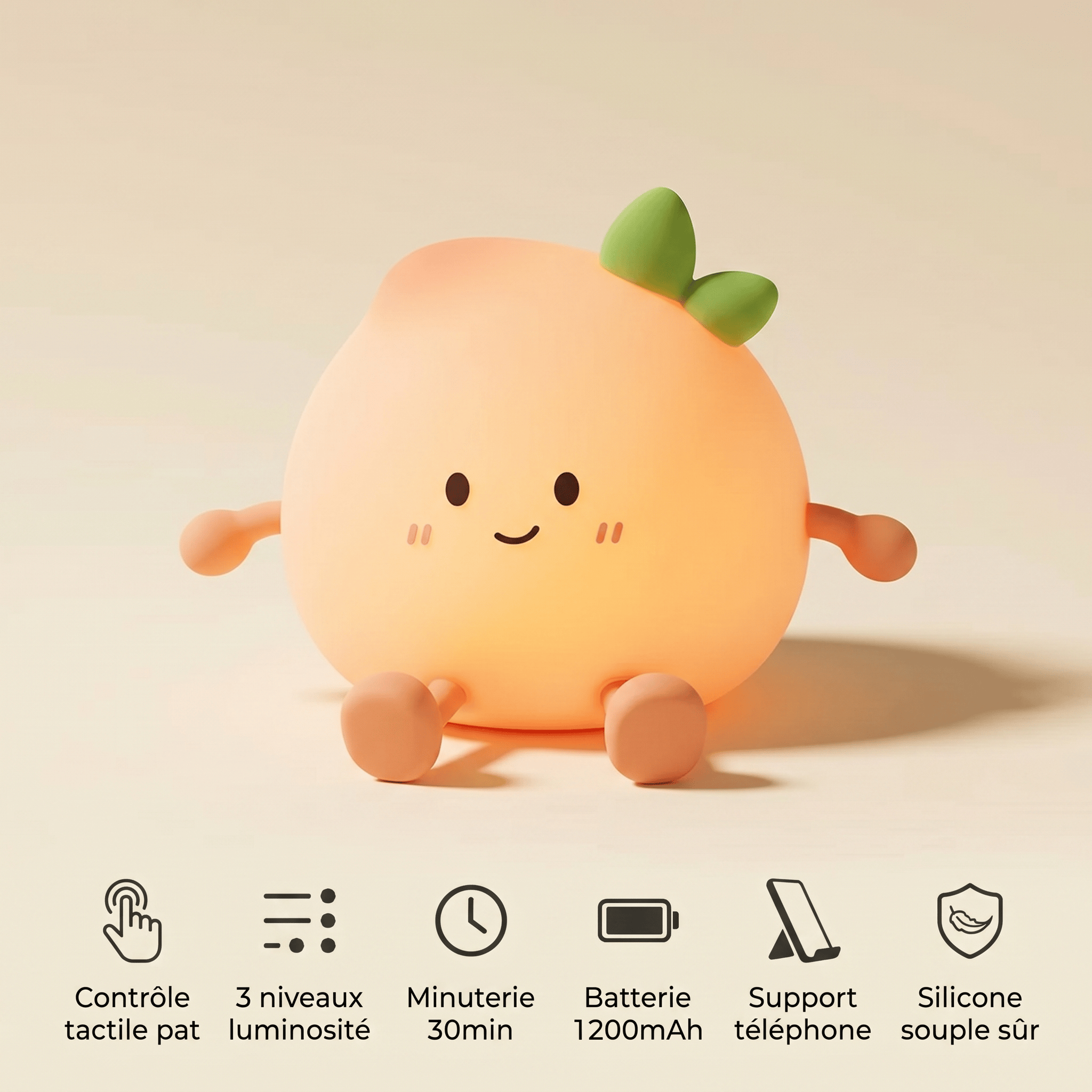 Veilleuse pêche - SoftPeach