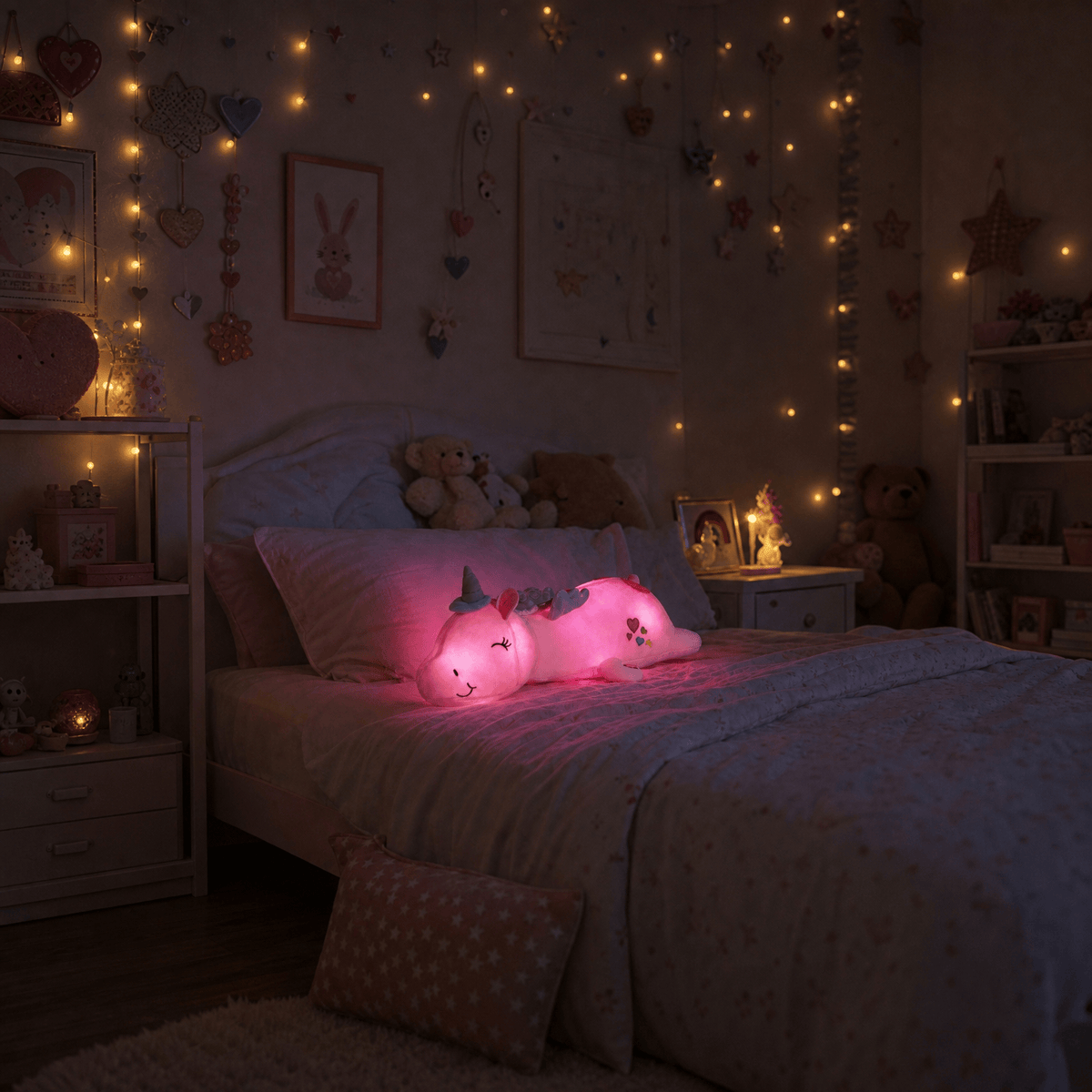 Veilleuse peluche licorne - UniGlow