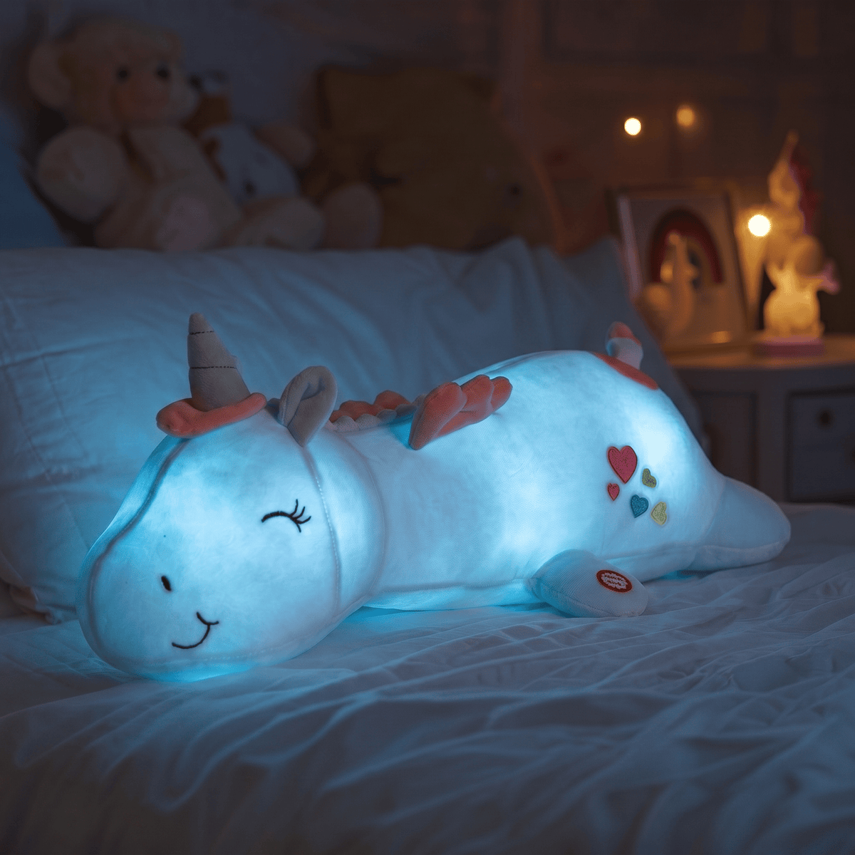 Veilleuse peluche licorne - UniGlow