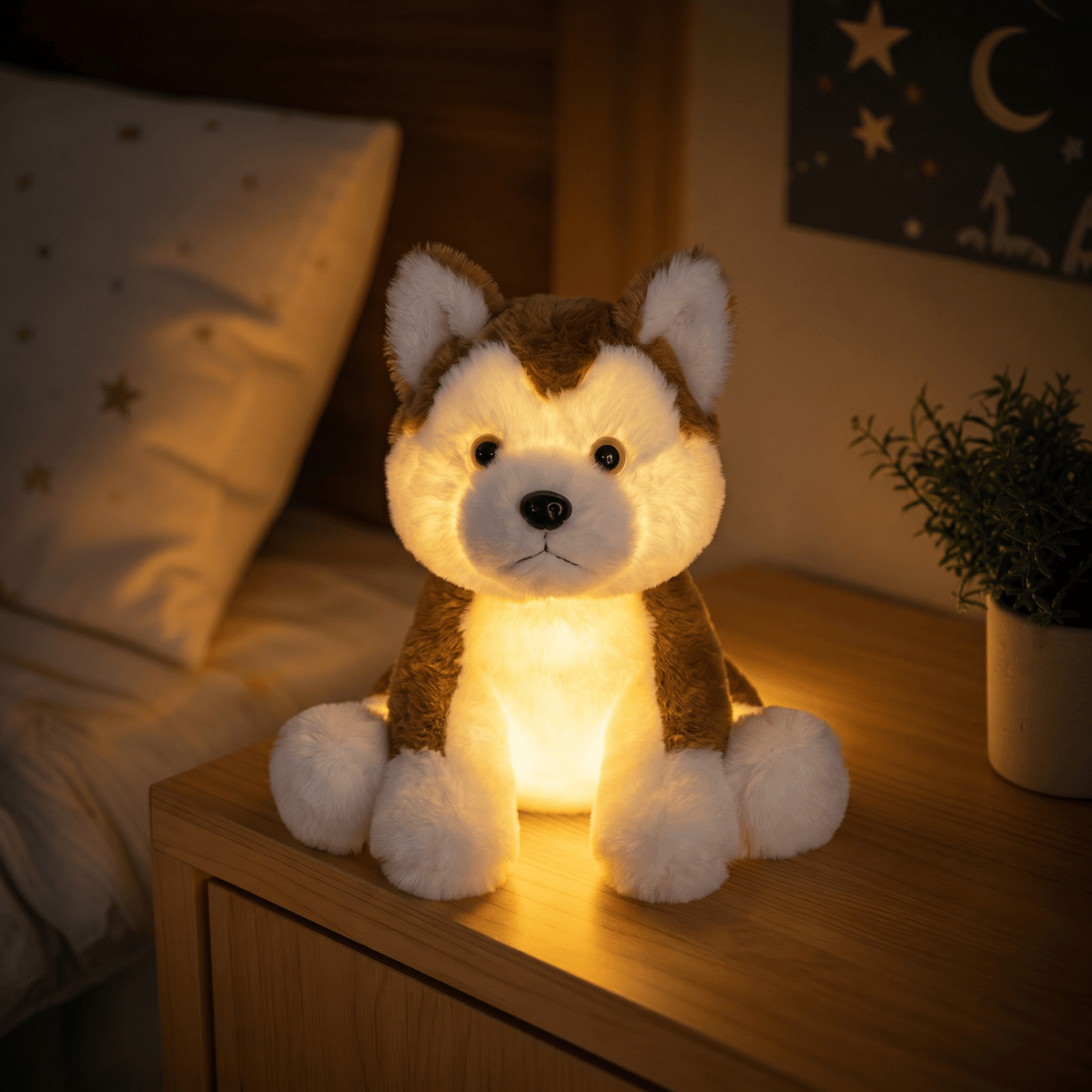 Veilleuse peluche lumineuse chien - PuppyNuit