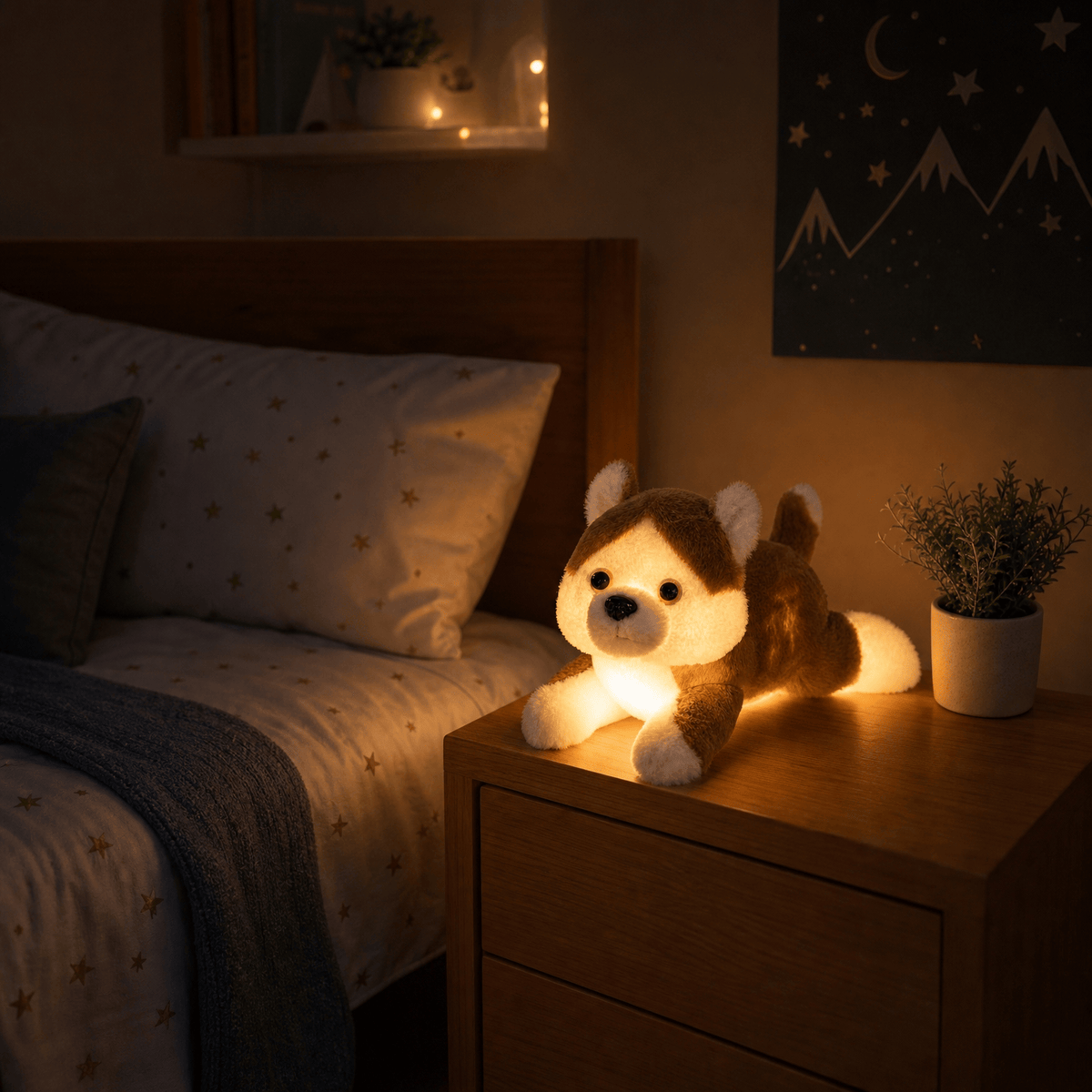 Veilleuse peluche lumineuse chien - PuppyNuit