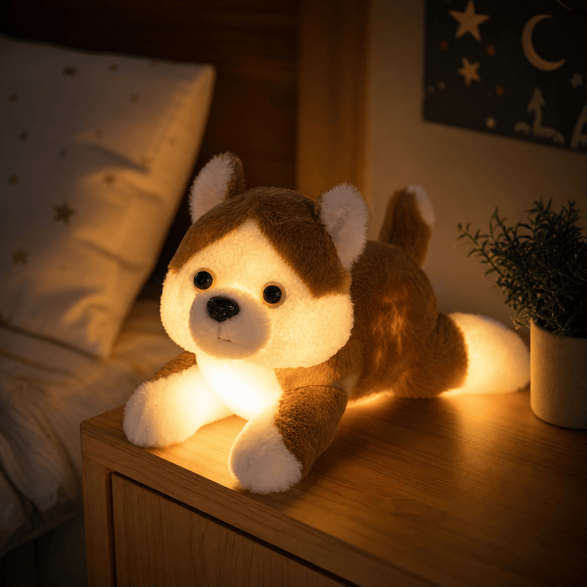 Veilleuse peluche lumineuse chien - PuppyNuit