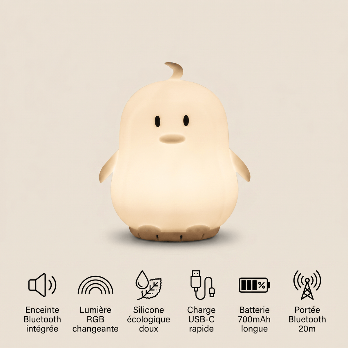 Veilleuse pingouin Bébé - PinguFun