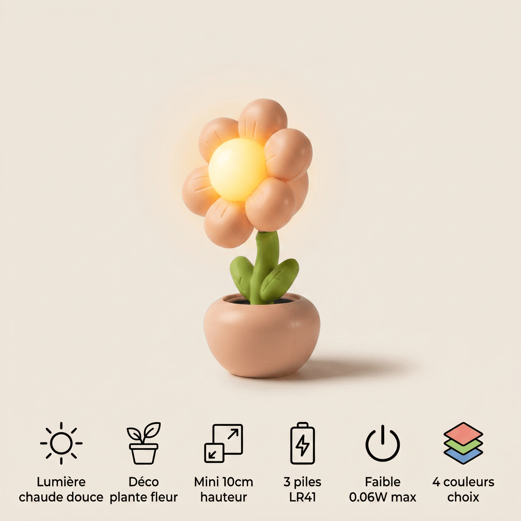 Veilleuse pot de fleur- MiniBloom