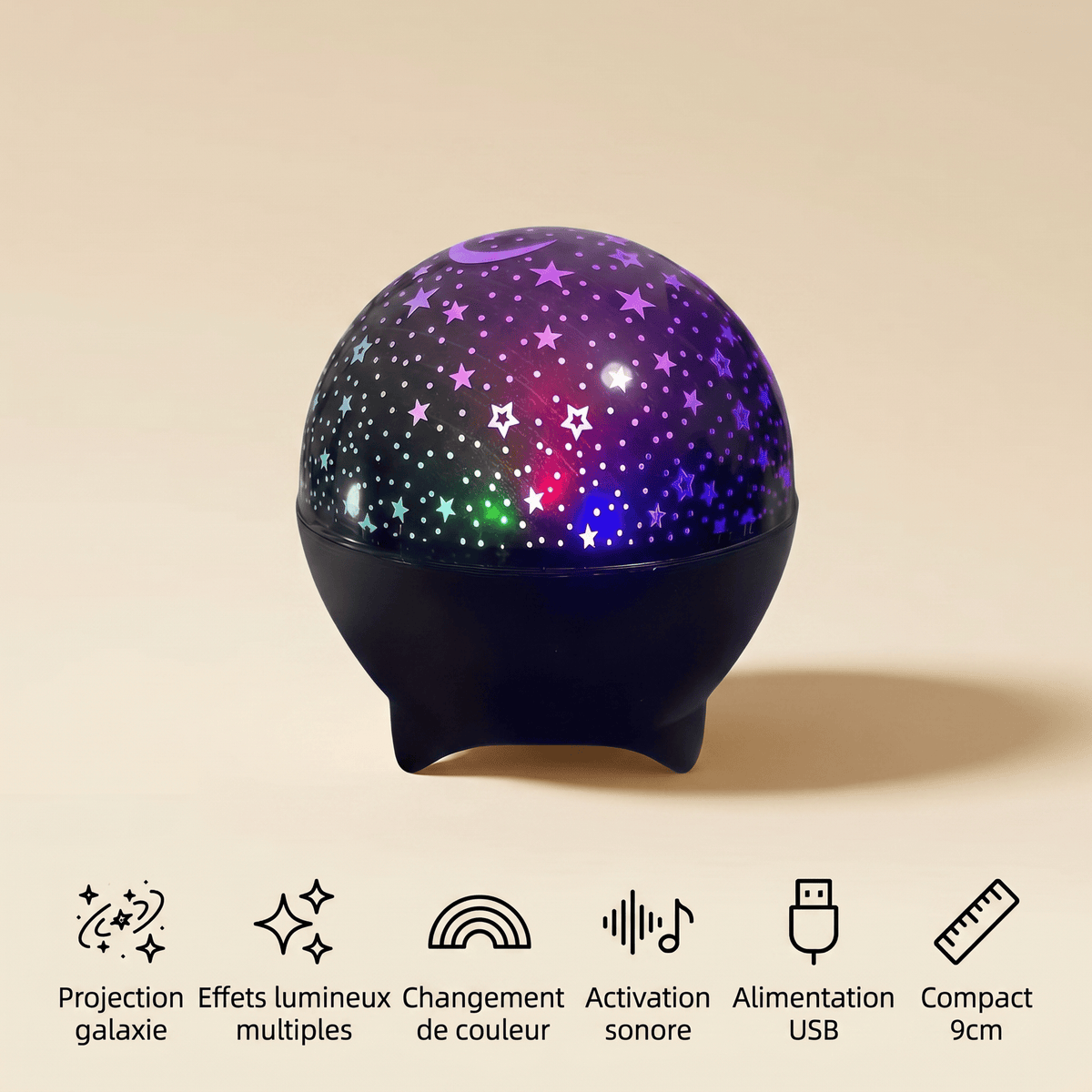 Veilleuse projecteur galaxie - CosmoZen