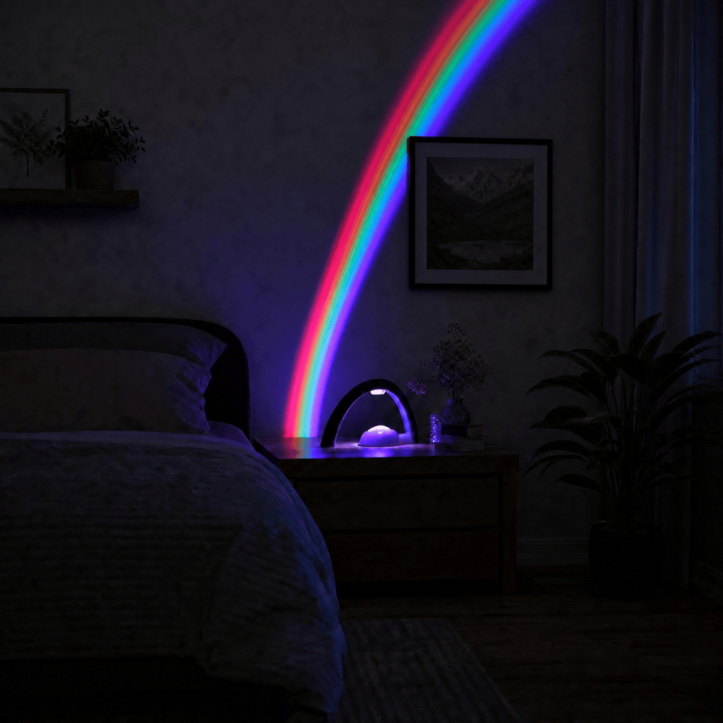 Veilleuse projecteur LED arc-en-ciel - MagicBow